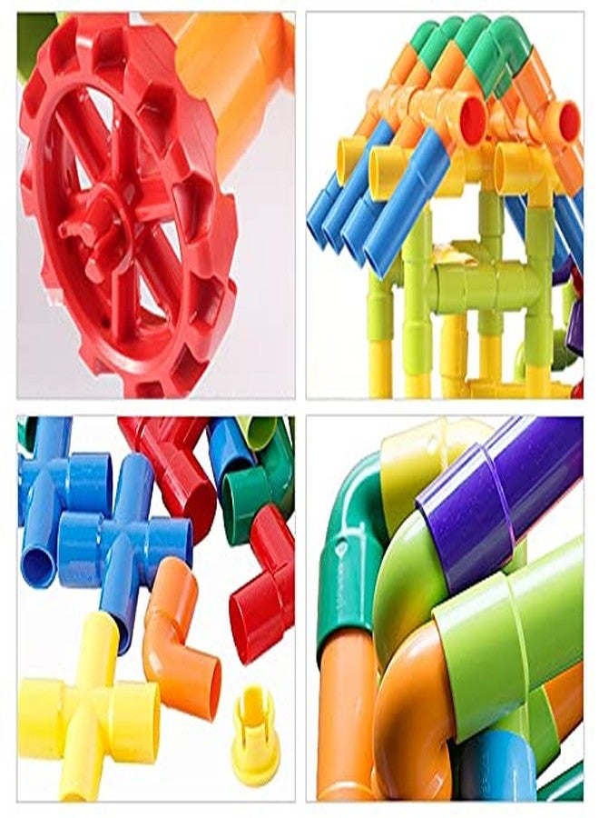 PULSBERY Non-Toxic Pipe Shape Building Block Set for Kids 2 3 4 5 6 7 8 9 Year Kids Boys & Girls (Pipe Puzzle Block Toy) - Image 2